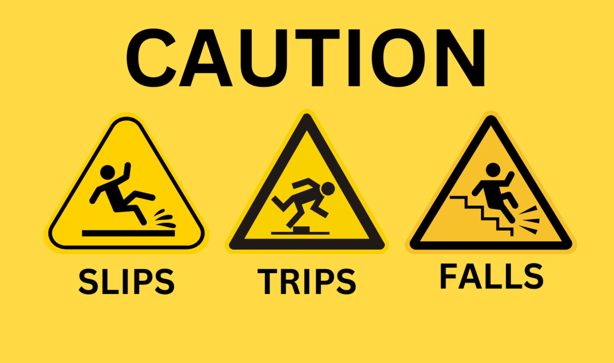 Safe together at BCLM: Slips, trips and falls.