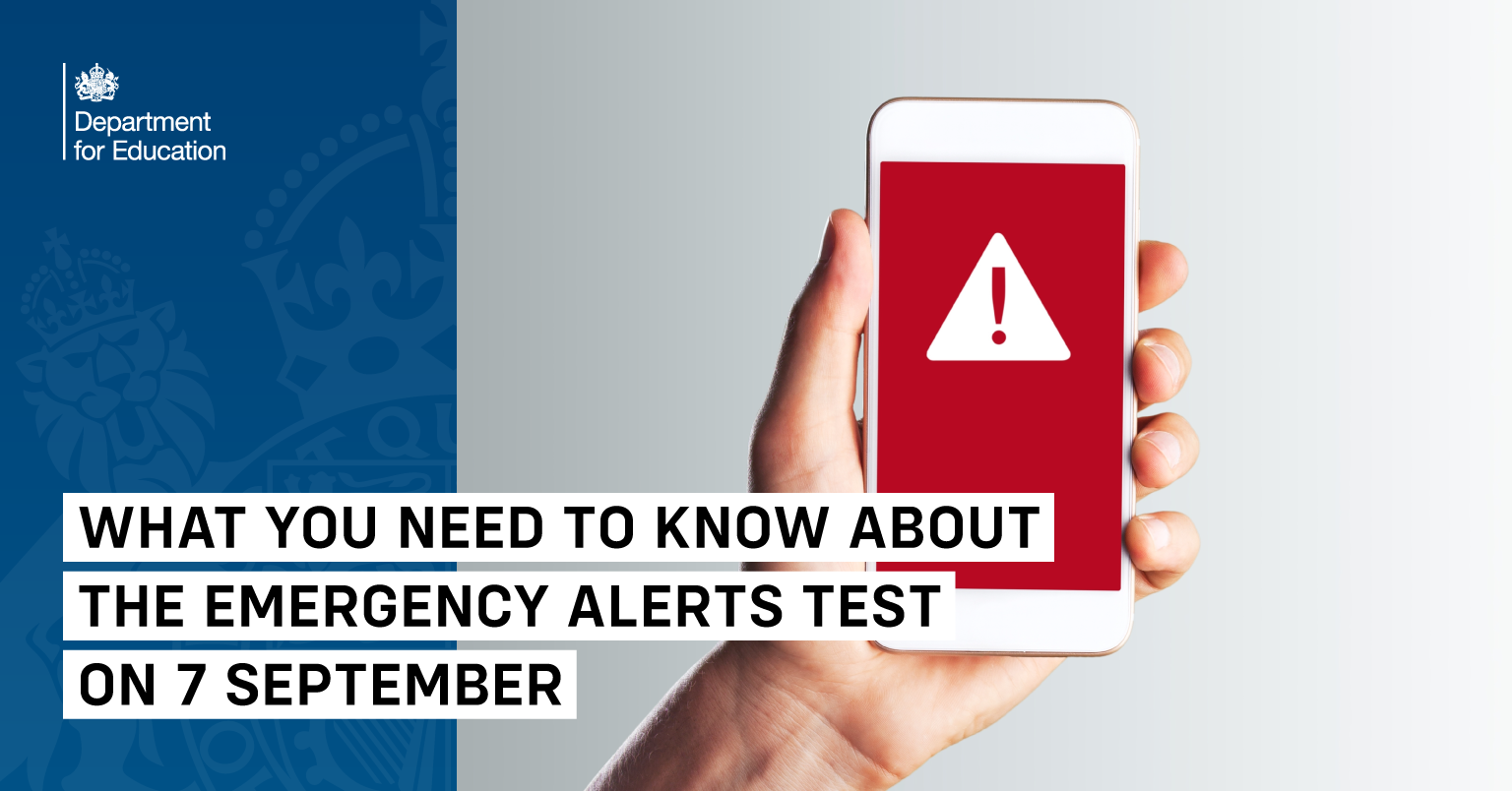 Sunday 7 September, 3pm – Emergency Alert Test