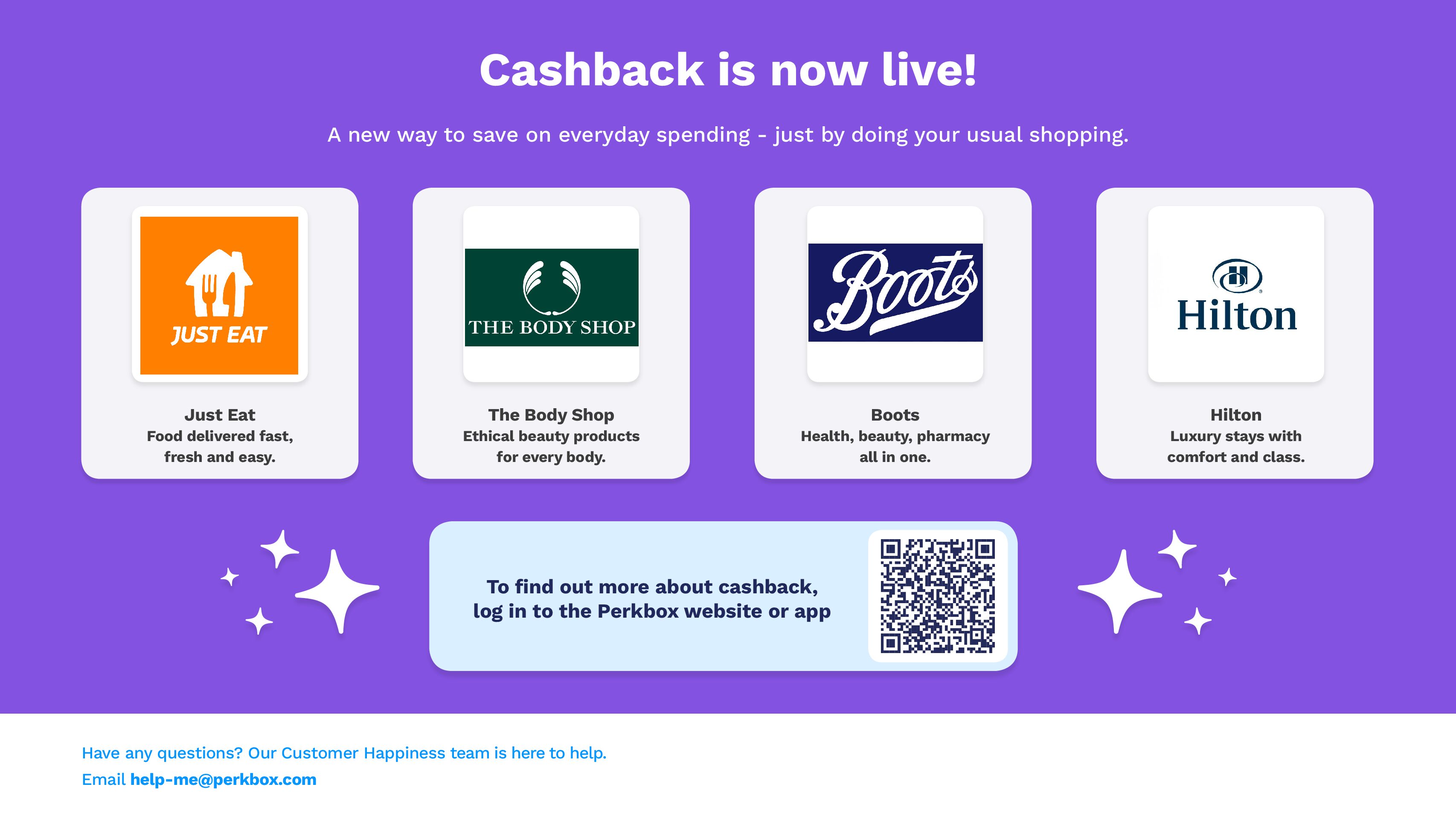 🎉 Perkbox Cashback Is Now Live! 🎉